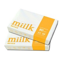 Miilk beige A4용지 80g 2권(1000매) 밀크베이지, 1000매