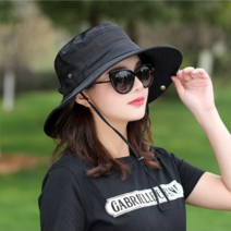 보슈 여성 여름모자 등산모자 차외선차단 캠핑 사파리모자 벙거지 버킷햇 여자모자 gd1-2