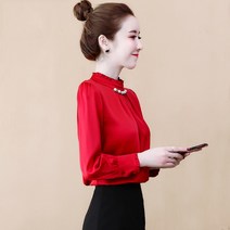 여성 쉬폰 셔츠 여성 가을 겨울 의류 새로운 유행 블라우스