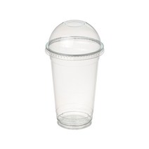 커피촌 투명 PET 아이스컵+돔뚜껑 470ml, 500개, 1세트
