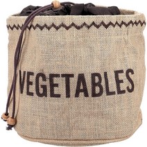 Natural Elements Hessian Sack for Vegetable Storage Fabric 20 x 20 cm Brown, 1