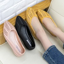쓰리고몰 여성 플랫 여름신발 젤리슈즈 통기성좋은 단화 가벼운 아쿠아슈즈