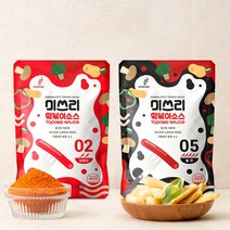 미쓰리 떡볶이 소스 양념 50g 보통맛 5개+불맛 5개