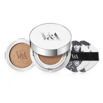 V&A 롱 웨어 쿠션 파운데이션 매트 본품+리필, 호수:01 페어 아이보리 15g 본품+리필, 단품