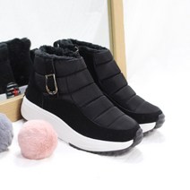 에드가슈즈 국내생산 따뜻한 퍼안감 키높이 패딩부츠(4cm) _ HBOT3069