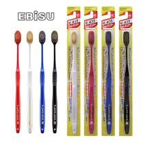 일본 Ebisu 에비스 프리미엄 칫솔 8종류 3개세트 잇몸 케어 광폭 어금니 부드러운 칫솔, 63호 단단한모 3개