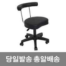 미용 등받이 병원 보조 바퀴 무빙 원형 작업 진찰 진료 바퀴달린 피부미용 스툴 의자, 6.등받이보조의자 블랙