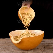 선술집바가지 옻칠 막거리 표주박 청주 가정용 나무, 11-15cm, 1개