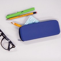 zu_파스텔 실리콘 필통 파우치 4color 생활방수, 라지(그레이)