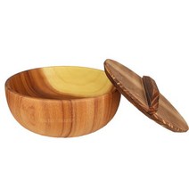 나무 국수 그릇 전체 수프 뚜껑 반죽 분지 비 스틱 발효, [04] diameter 22cm