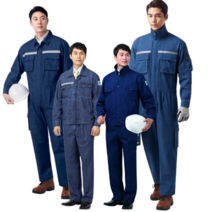 KSK 춘추 청지작업복 청작업복 용접용 작업복 용접복 상하세트 일체형 작업복, KSK A-3(상의+하의), M(90)
