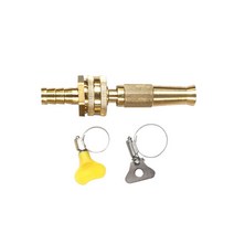 황동 고압 분사 노즐 세척 호스 분사기 직사 워터 샷 12mm, 고압분사노즐+호스링2개:호스용노즐12mm