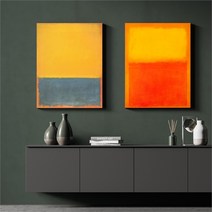 마크로스코 명화 인테리어 그림 액자 No13~24 캔버스 6호, 20번／6호32x41cm(캔버스액자옆면흰색)