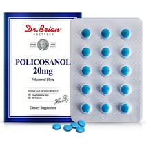 닥터 브라이언 폴리코사놀 20mg 사탕수수 채식주의자 90정 90일분, 상품선택