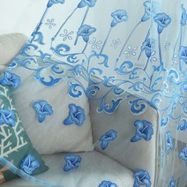 가림막파티션 공간분리 셀프 가벽 칸막이 섬세한 꽃 창 얇은 명주 그물 커튼 쉬어 드레이프 분배기 보일 거, 12 12