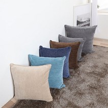 조브라운 극세사 쇼파 쿠션, 직사각형, 브라운