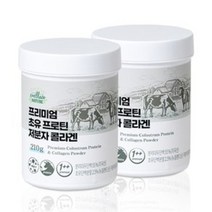 프리미엄 초유 프로틴 저분자 콜라겐 단백질, 210g x 2개