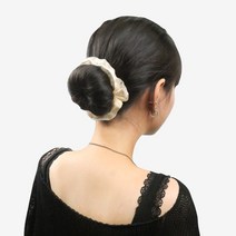 3초 똥머리 밴드 스틱 올림 당고 머리 끈 여성 헤어핀 승무원 가채, 01호 블랙