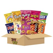 으쓱몰 농심 봉지과자 선물세트 10종 새우깡 매운새우깡 바나나킥 꿀꽈배기 감자깡 고구마깡 양파링 알새우칩 [1호:먹태깡 오징어집][2호:포스틱 자갈치][3호:포테토칩 옥수수깡], 1세트, 2호