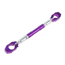 바이크 오토바이 핸들 범용 스티어링 휠 보강 브래킷 조정 가능 크로스바 레귤레이터 22mm, 07 보라색