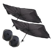 카쿨 차량용 햇빛가리개 (2세트) 자동차 햇빛차단 암막 우산, 2개