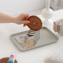 다용도 스텐 랙 4구 식빵 토스트 와플 거치대 홀더 슬림 접시 티코스터 컵받침 꽂이
