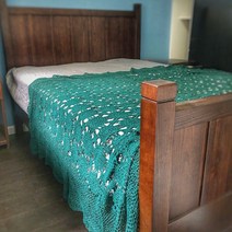 핸드메이드 손뜨개 식탁보 테이블보 협탁보 블랭킷 빈티지 침대커버 소파덮개, 180cmx315cm(72x126인치), B
