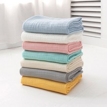 요루 이중거즈 뉴 바이오워싱 7color 아기원단 패브릭 퀼트천, 옐로우