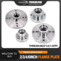 전동 키레스척 임팩 드릴 비트 키레스 척 목재 선반 척 페이스 플레이트 m33 x 3.5mm 1 8tpi 스레드 플랜지 플레이트 밀링 척 목재 터닝 도구, 협력사, 150mm(m33x3.5)