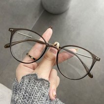 티타늄안경태 패션 레트로 빈티지 안경태패션 럭셔리 투명 컴퓨터 안경 프레임 여성 남성 안티 블루 라이트
