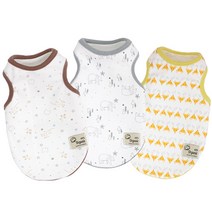 [도그도그] 오가닉나시 강아지옷 애견의류 강아지티셔츠 강아지나시 귀여운 빅사이즈 XS~4XL, 북극곰_그레이