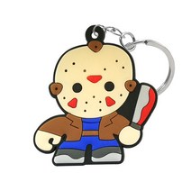 전동운반카트 전동차 화물카트 식판운반카트 새로운 디자인 키 체인 공포 영화 만화 패턴 홀더 어린이를위한 재미 있는 반지 매력 어린이 가방 악세사리 선물 2022, 13 y014-13