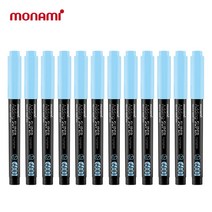 모나미 에딩슈퍼 형광펜 600 일반/파스텔 1다스, 파스텔 블루(12개입)