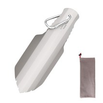 lixada 티타늄 캠핑 삽 티타늄 정원 핸드 삽 캠핑 흙손 야외 하이킹 배낭 흙손, 협력사, 03 Type 3