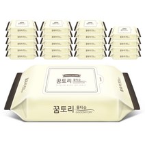 꿈토리 [실라리안] 물티슈 New 나비의꿈 리필형 20팩 / 55gsm 엠보싱, 1세트
