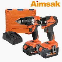 아임삭 BL22TM8 충전 2콤보세트 21.6V 6.0Ah (임팩드라이버/해머드릴), 1세트