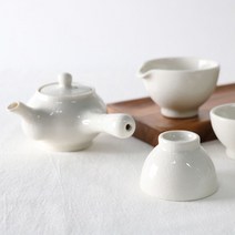 일음쇼핑^^*m백자 2인 다기세트 4p 찻잔 다도 전통 도자기일medi^*^, ab*^^선택없는