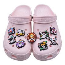 원피스 ONE PIECE 해적단 깃발 마크 문양 캐릭터 신발 파츠, 4.브룩1