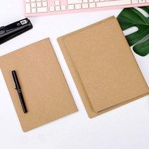 B5 실제본노트 줄공책 유선 학생노트 일기장 수첩, B5 크라프트지 (03-397B)