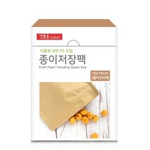 생활을그리다 스탠드 크라프트 종이 저장팩 50매 / FDA안전기준합격 유해성분NO, 종이 대형 30매
