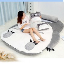 토토로 귀여운 캐릭터침대 슈퍼싱글침대 침낭 대형인형 바닥침대 다다미여운 캐릭터침대 슈퍼싱글침대 침낭 대형인형 바닥침대 다다미 증정품 사은품, 이빨형