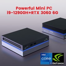 히어로박스 미니 PC 데스크탑 저렴한 미니 게임 PC i9 12900H NVIDIA RTX3060 6G Thunderbolt 4 2 * DDR4 N, 03 i7-12700H GTX1060 4G_01 미국, 08 64GB DDR4 2TB NVMe