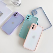 당일배송 파스텔 반투명 쉴드 아이폰12프로 맥스 미니 케이스