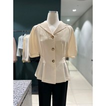 쉬즈미스 핀턱 래글런 페플럼 블라우스_SWWBLL22060