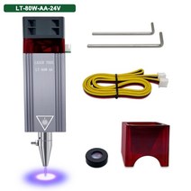 레이저 컷팅기 가공기 레이저 트리 80w 레이저 모듈 에어 어시스트 20w 40w 레이저 헤드 레이저 조각 절단기 450nm 블루 라이트 우드 마킹 도구 JX, lt-80w-aa-24v