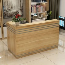 계산대 카운터 포스기 매장 식당 인포데스크 접수대 프런트 인포메이션 옷가게, 140x80x110cm, 호두오른쪽