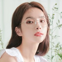 더브릴레 남자 여자 보잉 베타티타늄 투브릿지 라운드 동글이 안경테 블루라이트 차단 안경