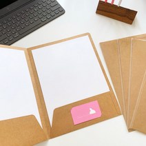 A4 크라프트지 종이파일 30매수납 양면오픈 서류화일, 단품