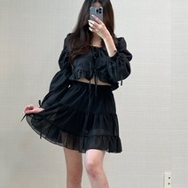 에이초이스 캉캉 스커트 밴딩스커티