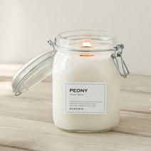 뒤나미스 1000ml 대용량 소이 캔들 우드 심지, 22. 피오니